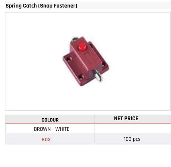 Spring Catch (Snap Fastener)