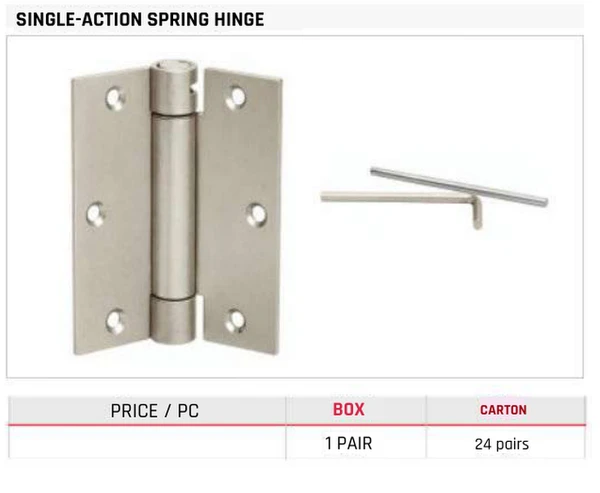 Single-Action Spring Hinge