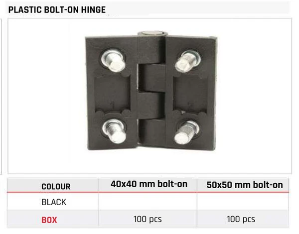 Plastic Bolt-On Hinge