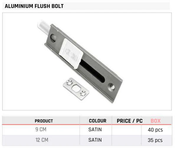 Aluminium Flush Bolt