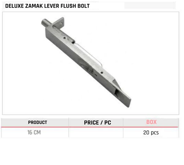 Deluxe Zamak Lever Flush Bolt
