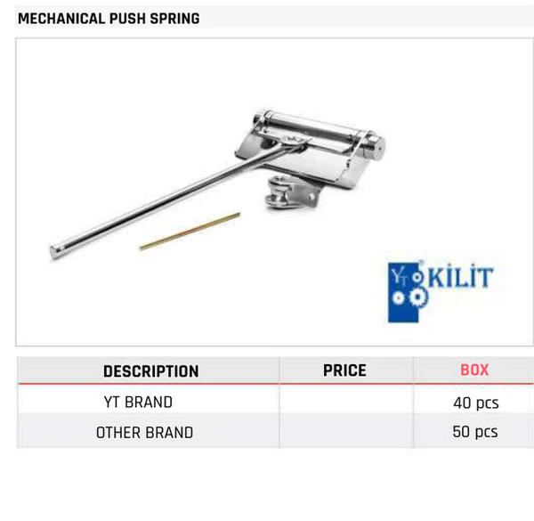 Mechanical Push Spring