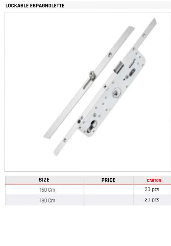 Lockable Espagnolette