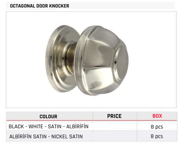 Octagonal Door Knocker