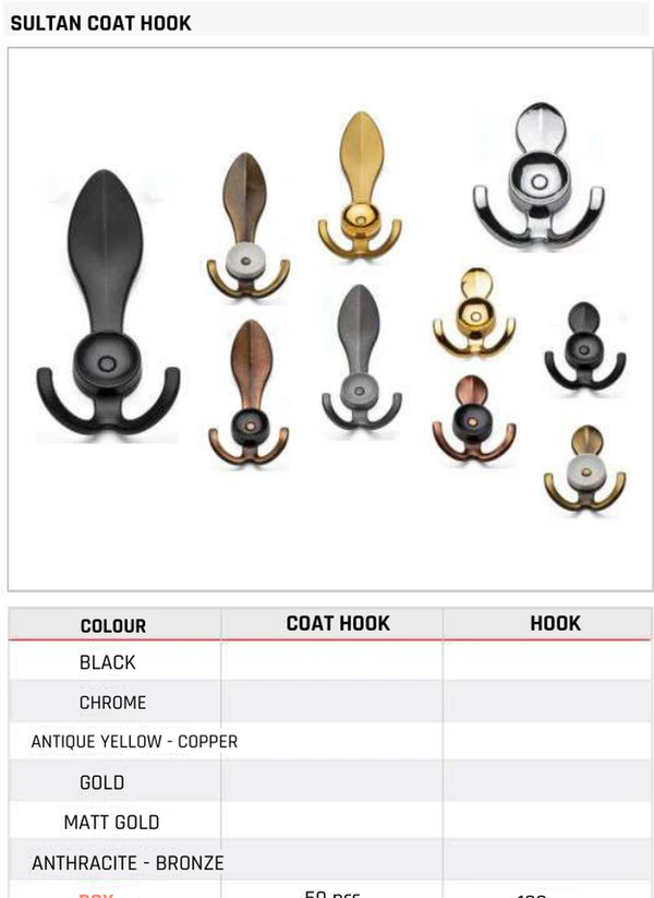 Sultan Coat Hook