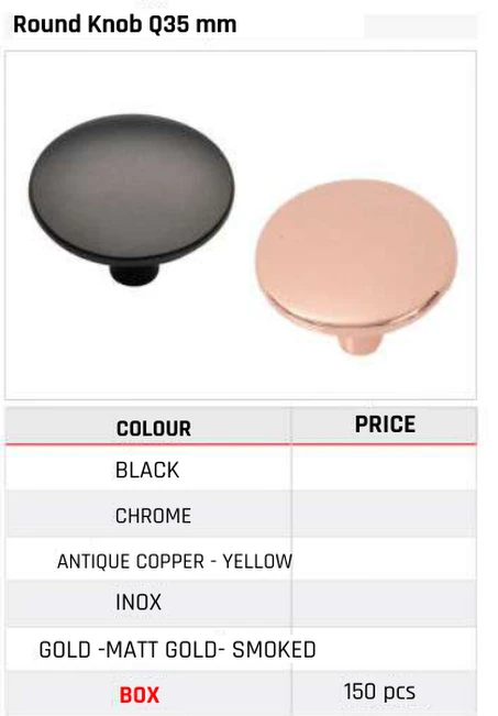 Round Knob Q35 mm