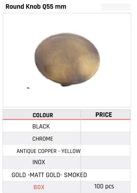 Round Knob Q55 mm