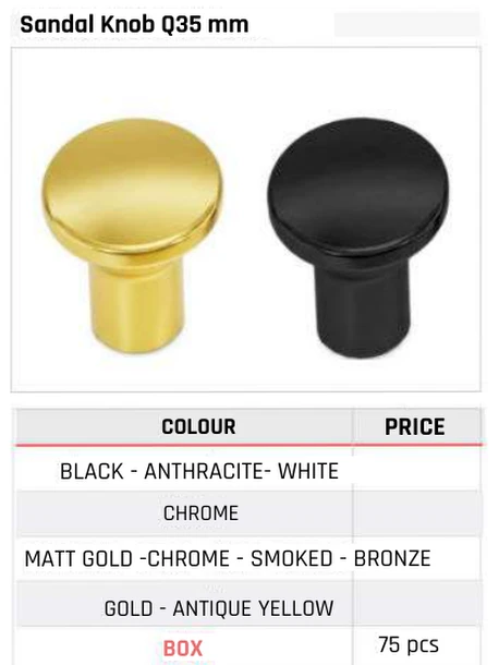 Sandal Knob Q35 mm