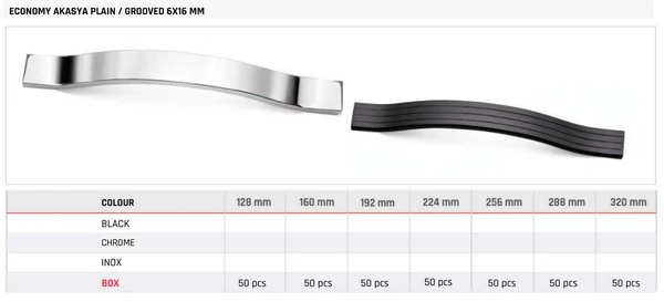 Economy Akasya Plain / Grooved 6X16 MM