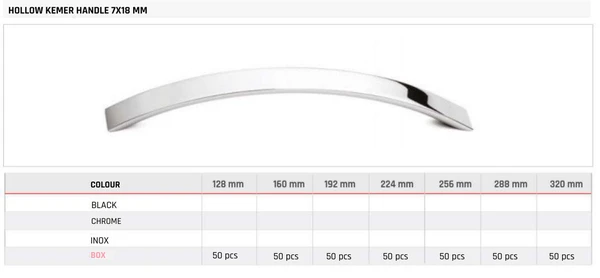 Hollow Kemer Handle 7X18 MM