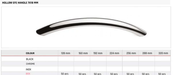 Hollow Efe Handle 7X18 MM