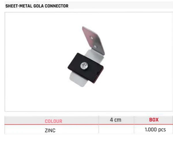 Sheet-Metal Gola Connector