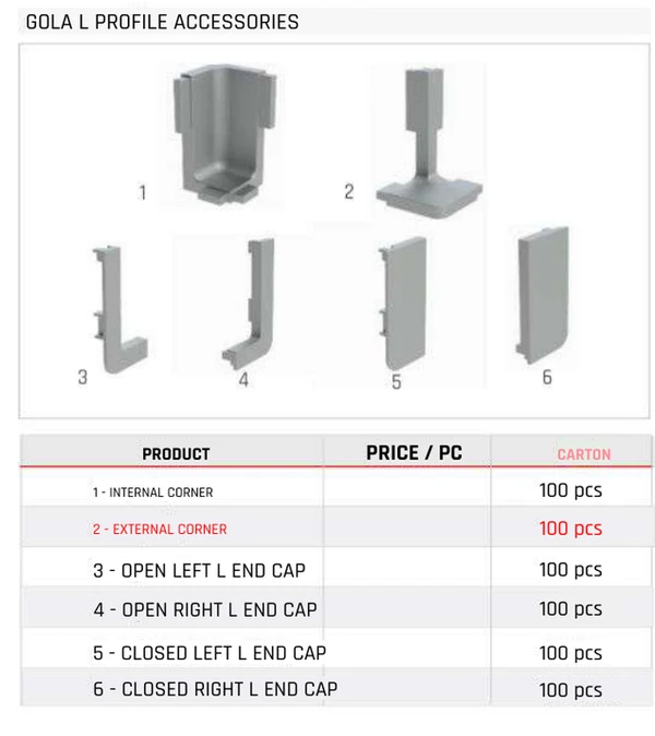 Gola L Profile Accessories