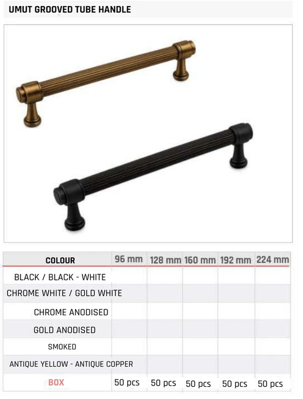 Umut Grooved Tube Handle