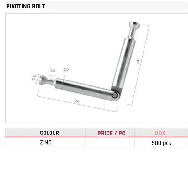 Pivoting Bolt