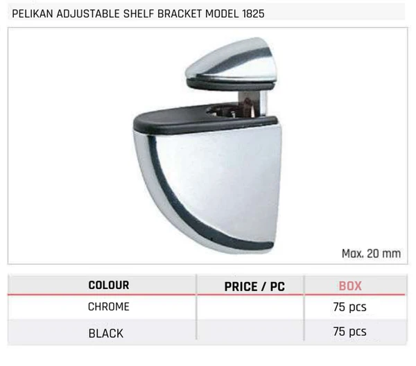 Pelikan Adjustable Shelf Bracket Model 1825