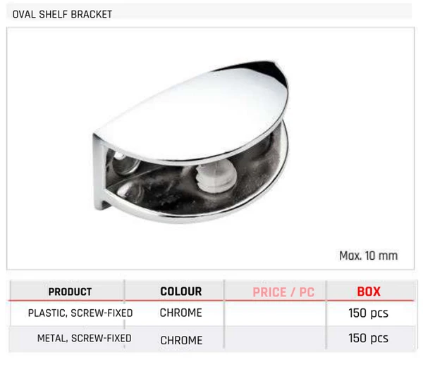 Oval Shelf Bracket