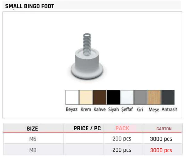 Small Bingo Foot